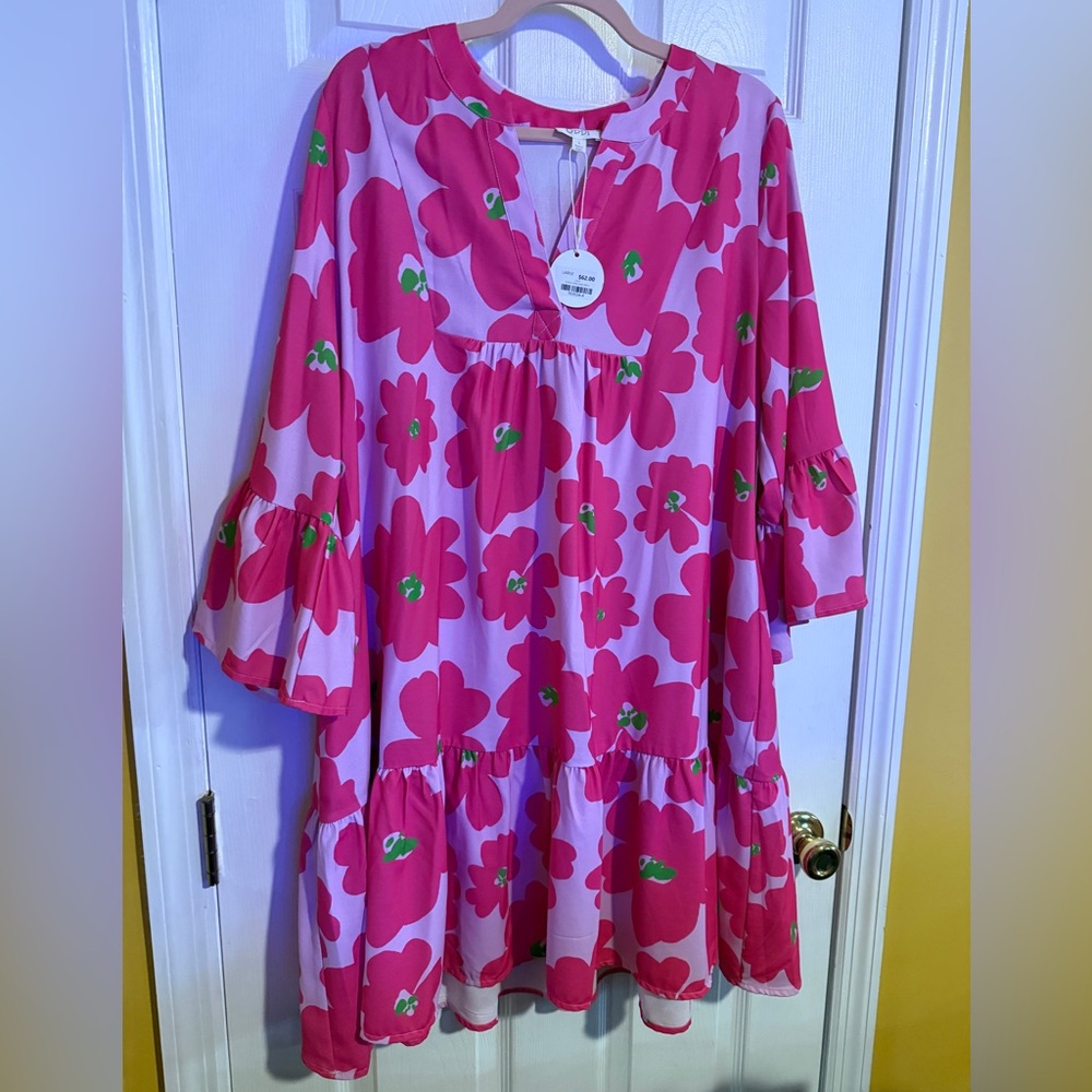 Oddi Floral Pink Dress